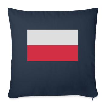 polen - Housse de coussin décorative 45 x 45 cm - bleu marine - Devant