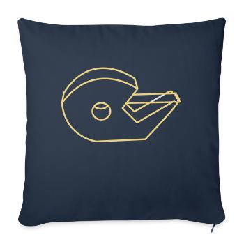 tape - Sofa pillowcase 17,3'' x 17,3'' (45 x 45 cm) - navy - Front