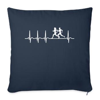 Running - Sofakissenbezug 45 x 45 cm - Navy - Vorne
