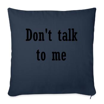 Cool saying - Sofa pillowcase 17,3'' x 17,3'' (45 x 45 cm) - navy - Front