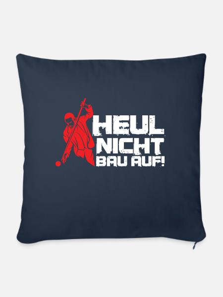 Heul Nicht Billardspieler Billard Queue Geschenk - Sofakissenbezug 45 x 45 cm - Navy