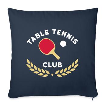 Table tennis club (table tennis rackets) - Sofa pillowcase 17,3'' x 17,3'' (45 x 45 cm) - navy - Front