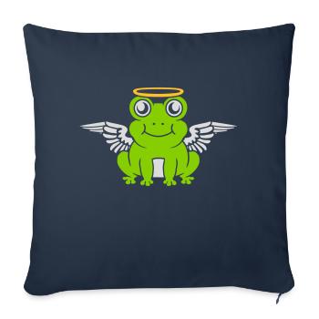 Angel Frog Wing Halo - Sofa pillowcase 17,3'' x 17,3'' (45 x 45 cm) - navy - Front