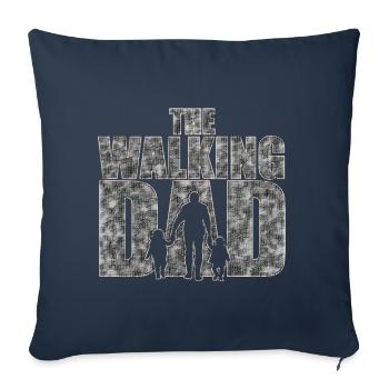 The walking Dad Father Father's Day Gift - Sofa pillowcase 17,3'' x 17,3'' (45 x 45 cm) - navy - Front