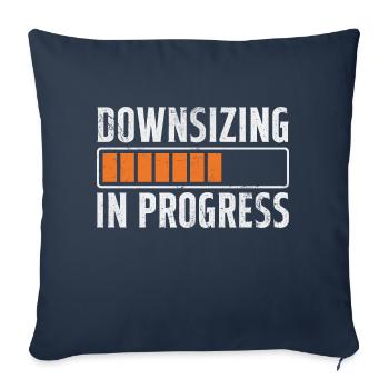 Downsizing In Progress - Gastric Bypass Surgery - Sofa pillowcase 17,3'' x 17,3'' (45 x 45 cm) - navy - Front