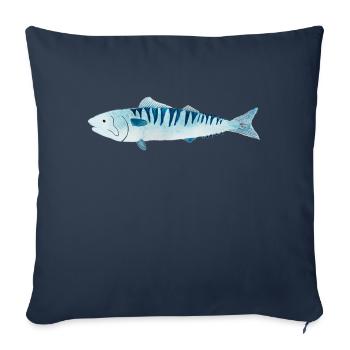 Makrele - Sofakissenbezug 45 x 45 cm - Navy - Vorne