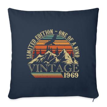 1969 Vintage Birthday Gift 1969 Retro 1969 - Sofa pillowcase 17,3'' x 17,3'' (45 x 45 cm) - navy - Front
