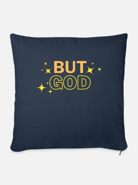 Aber GOTT - Sofakissenbezug 45 x 45 cm - Navy
