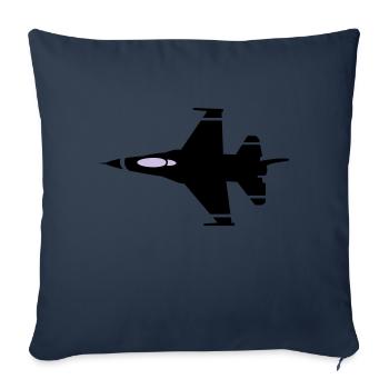 kampfjet - Sofakissenbezug 45 x 45 cm - Navy - Vorne