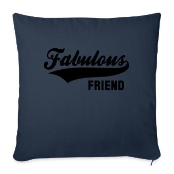 Fabulous FRIEND - Sofa pillowcase 17,3'' x 17,3'' (45 x 45 cm) - navy - Front