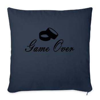 gameover - Sofa pillowcase 17,3'' x 17,3'' (45 x 45 cm) - navy - Front