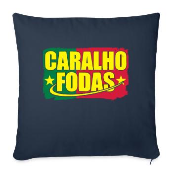 Caralho Fodas - Sofa pillowcase 17,3'' x 17,3'' (45 x 45 cm) - navy - Front