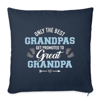 Great-grandfather - Sofa pillowcase 17,3'' x 17,3'' (45 x 45 cm) - navy - Front