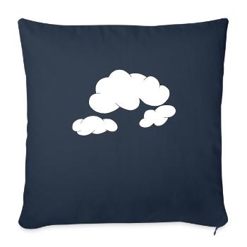 Wolken - Sofakissenbezug 45 x 45 cm - Navy - Vorne