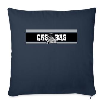 IH GAS BAS schwarz - Sofakissenbezug 45 x 45 cm - Navy - Vorne
