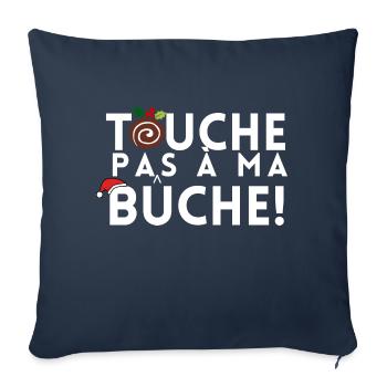 TOUCHE PAS A MA BUCHE - Housse de coussin décorative 45 x 45 cm - bleu marine - Devant