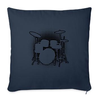 Hommes Femmes Batteur Batteur Batteur - Housse de coussin décorative 45 x 45 cm - bleu marine - Devant