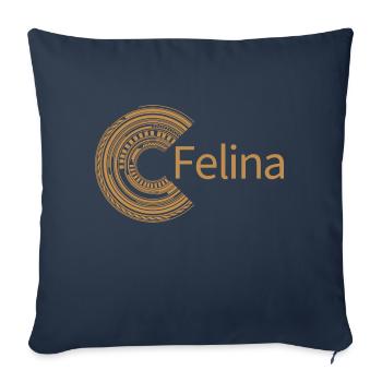 Für Felina - Sofakissenbezug 45 x 45 cm - Navy - Vorne