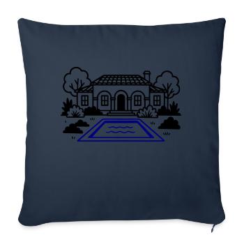 Finca House Villa - Sofa pillowcase 17,3'' x 17,3'' (45 x 45 cm) - navy - Front