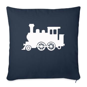 locomotive - Sofa pillowcase 17,3'' x 17,3'' (45 x 45 cm) - navy - Front