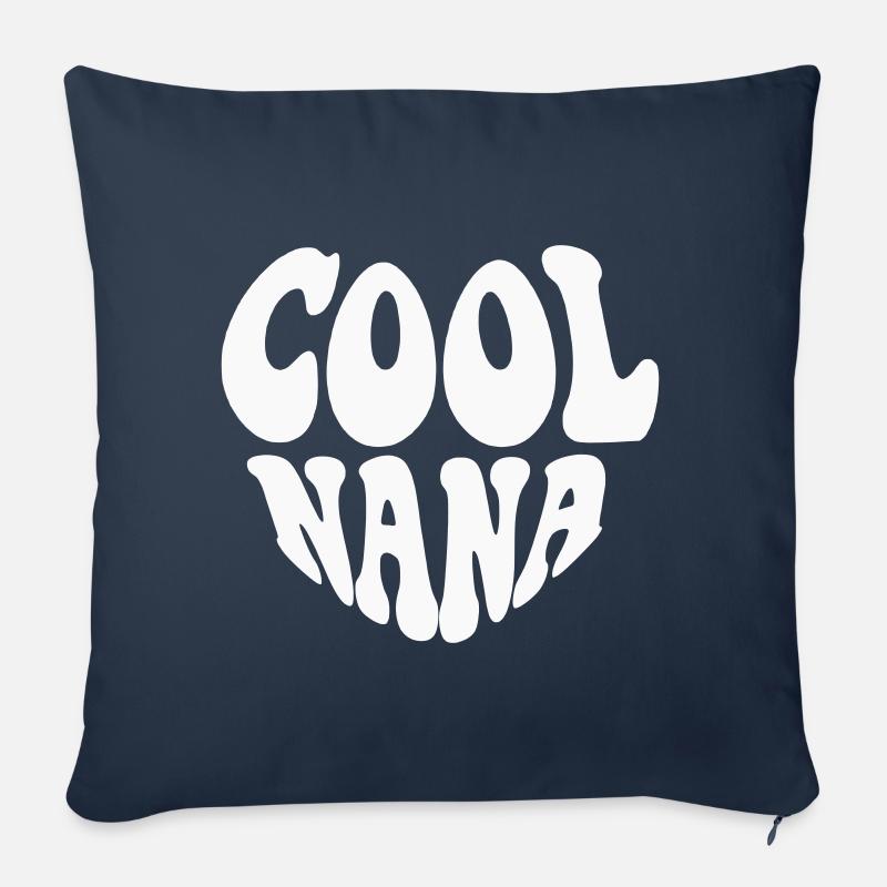 Cool Nana Heart Logo – Anpassbare Farbe - Sofakissenbezug 45 x 45 cm - Navy