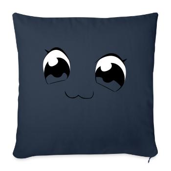 Augen - Sofakissenbezug 45 x 45 cm - Navy - Vorne