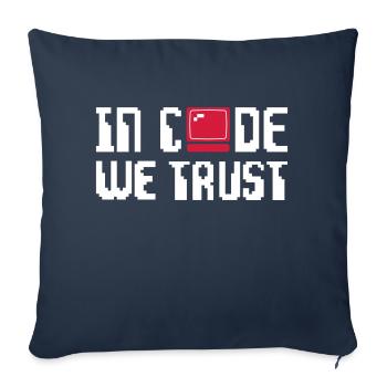 Geek - Sofa pillowcase 17,3'' x 17,3'' (45 x 45 cm) - navy - Front