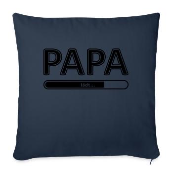 pregnant papa pregnancy - Sofa pillowcase 17,3'' x 17,3'' (45 x 45 cm) - navy - Front
