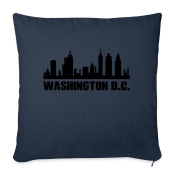 Washington D.C. - Housse de coussin décorative 45 x 45 cm - bleu marine - Devant