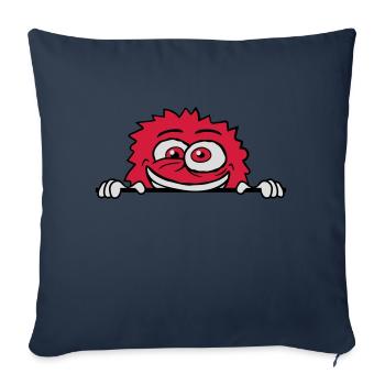 Nervous breakdown monster shield crazy - Sofa pillowcase 17,3'' x 17,3'' (45 x 45 cm) - navy - Front