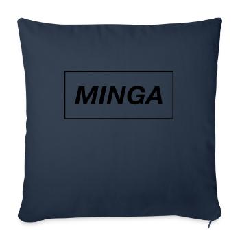 Minga - Sofakissenbezug 45 x 45 cm - Navy - Vorne