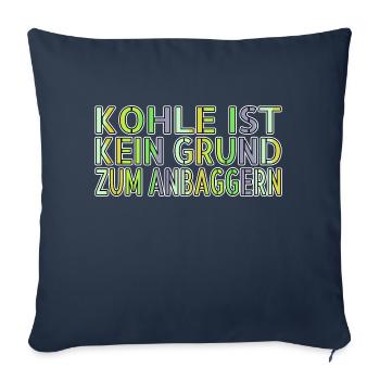 Idées de cadeaux d’anniversaire pour des conseils de style de vie écologique - Housse de coussin décorative 45 x 45 cm - bleu marine - Devant