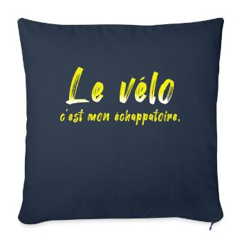 Bicycle Bicycle Bicycle Bike Biker MTB 3 - Sofa pillowcase 17,3'' x 17,3'' (45 x 45 cm) - navy - Front
