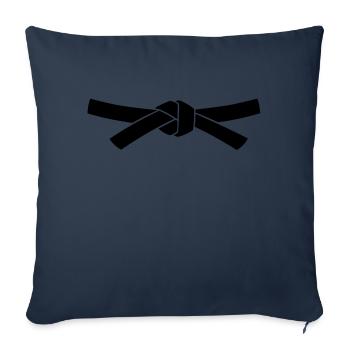 Ceinture - Housse de coussin décorative 45 x 45 cm - bleu marine - Devant