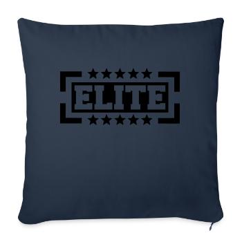 Elite Logo - Sofa pillowcase 17,3'' x 17,3'' (45 x 45 cm) - navy - Front