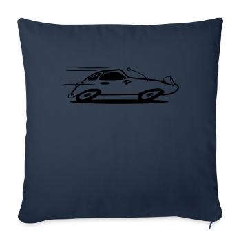 Voiture de sport voiture voiture voiture rapide - Housse de coussin décorative 45 x 45 cm - bleu marine - Devant