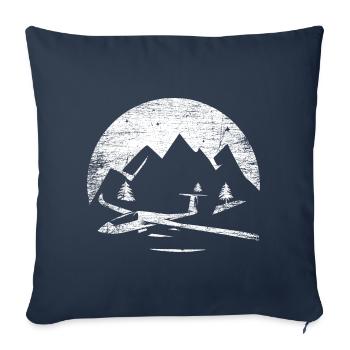 Planeur pilote - Housse de coussin décorative 45 x 45 cm - bleu marine - Devant