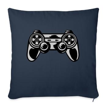 Console Retro Controller Gamer - Sofa pillowcase 17,3'' x 17,3'' (45 x 45 cm) - navy - Front