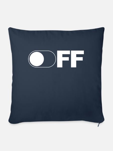 OFF - Sofakissenbezug 45 x 45 cm - Navy