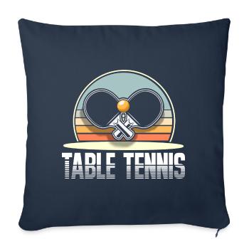 Table tennis - Sofa pillowcase 17,3'' x 17,3'' (45 x 45 cm) - navy - Front