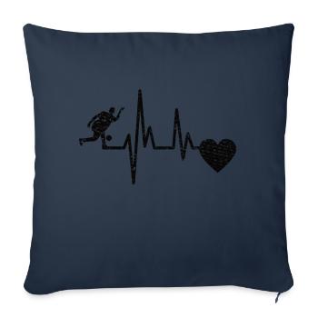 Bowling Skittles Cadeau Bowling Ball Kegel Bowler - Housse de coussin décorative 45 x 45 cm - bleu marine - Devant