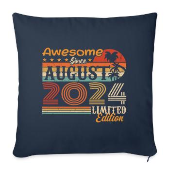 2024 August Geschenkidee August 2024 - Sofakissenbezug 45 x 45 cm - Navy - Vorne