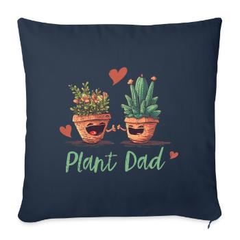 A garden lover's delight - Sofa pillowcase 17,3'' x 17,3'' (45 x 45 cm) - navy - Front