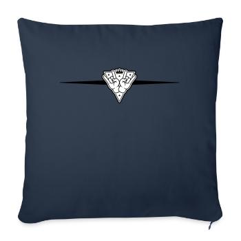 Hand Party Sign Line - Sofa pillowcase 17,3'' x 17,3'' (45 x 45 cm) - navy - Front