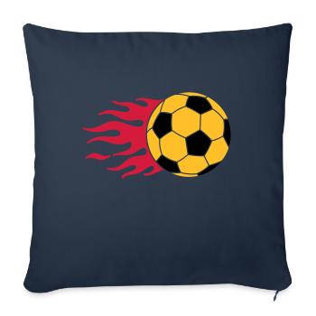 brennender Ball - burning ball - Sofakissenbezug 45 x 45 cm - Navy - Vorne