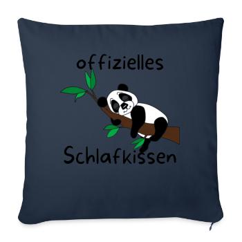 Panda Kissenbezüge | offizielles Schlafkissen - Sofakissenbezug 45 x 45 cm - Navy - Vorne