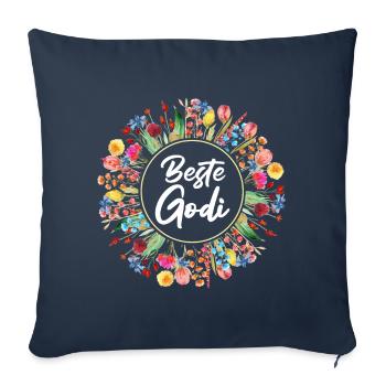 Wöd Godi beste Godi Taufpatin Österreich Taufe - Sofakissenbezug 45 x 45 cm - Navy - Vorne