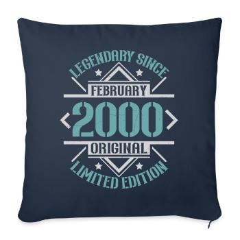 Legendary since February 2000 limited edition - Sofa pillowcase 17,3'' x 17,3'' (45 x 45 cm) - navy - Front