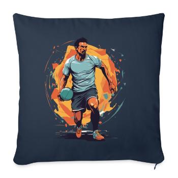 Handball Player Streetwear Iconic Style Design - Sofa pillowcase 17,3'' x 17,3'' (45 x 45 cm) - navy - Front
