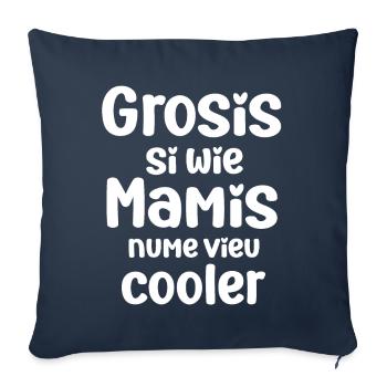 Grosis si wie Mamis nume vieu cooler Oma Schweiz - Sofakissenbezug 45 x 45 cm - Navy - Vorne